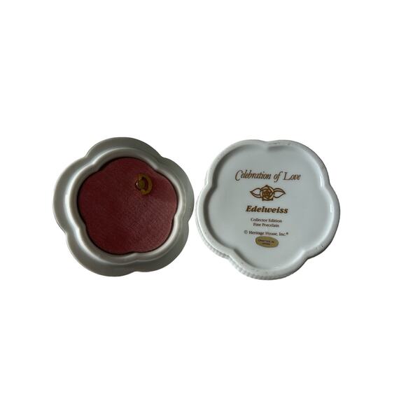 Croquette Shabby‎ Chic 4 Piece Decor Set Frame Music Box Egg Trinket Dish - Picture 4 of 8